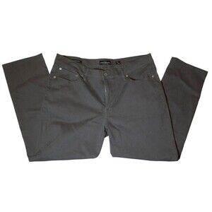 Lucky Brand 410 Athletic Slim Dark Gray Chino Pants 38x30